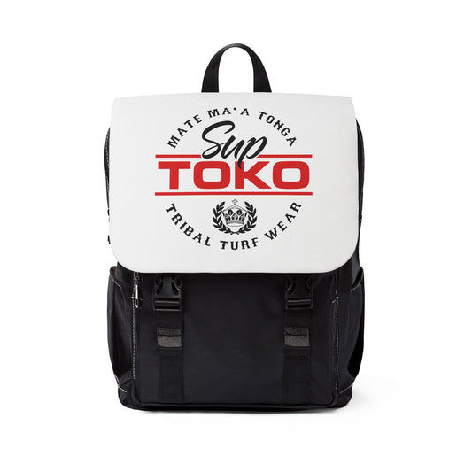 SUP TOKO TTW Casual Shoulder Backpack, White