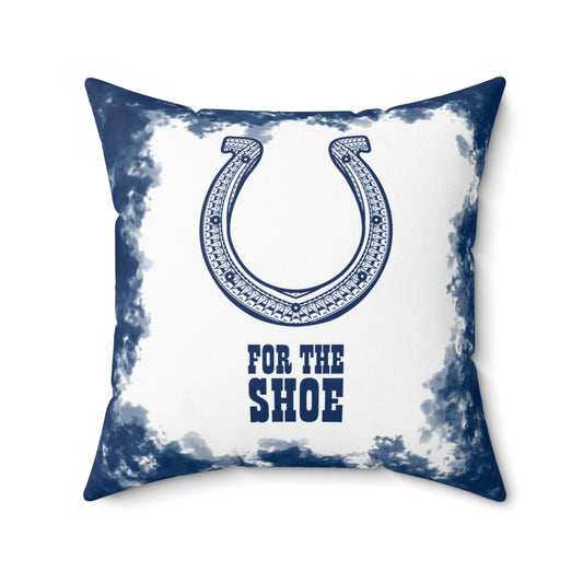 Colts Tribal Faux Suede Square Pillow Colts Faux Suede Pillow