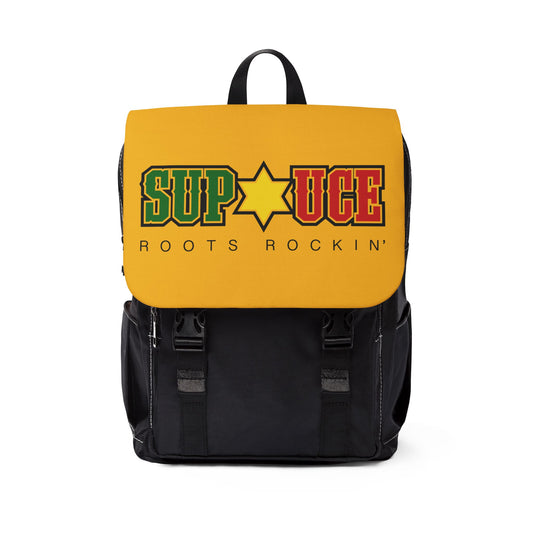 SUP UCE ROOTS Casual Shoulder Backpack, Gold