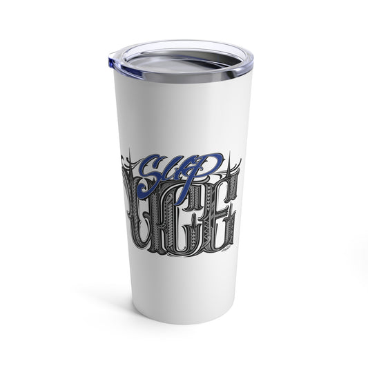 SUP UCE TRIBAL Tumbler 20oz, Blue Tone