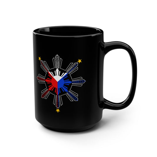 FILIPINO PROVINCE TRIBAL Black Mug, 15oz