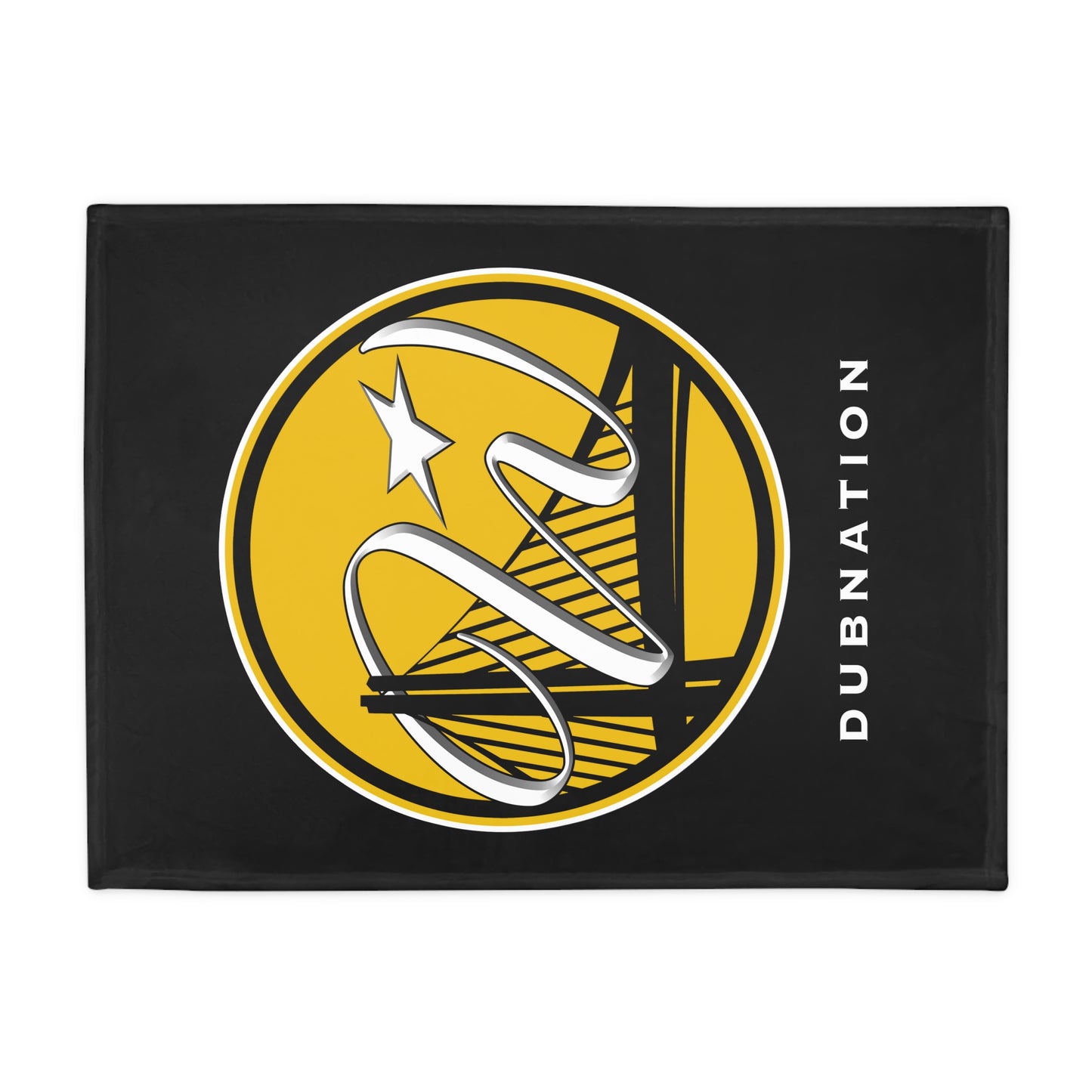 DUBNATION Plush Fleece Blanket, Black Bridge Wrap DubNation