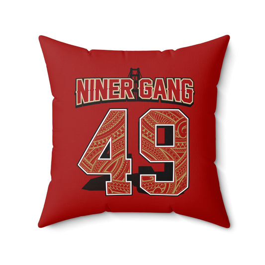 NinerGang Faux Suede Square Pillow Niner Gang Faux Suede Pillow Niners