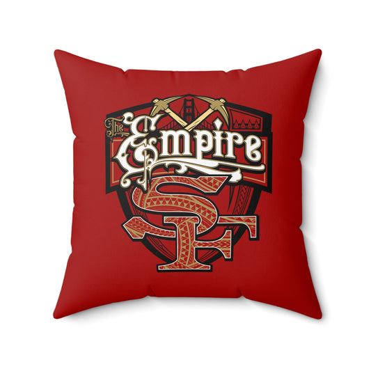 The Empire Faux Suede Square Pillow Niner Empire Tribal Faux Suede Pillow