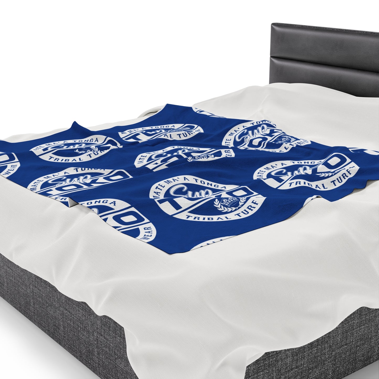 SUP TOKO TTW Velveteen Plush Blanket, Royal Tribal Turf Wear Design