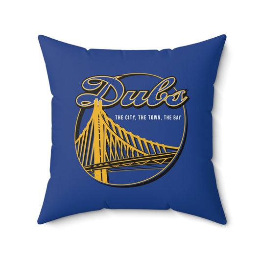 DUBS Faux Suede Square Pillow DUBS Blue Tribal Faux Suede Pillow