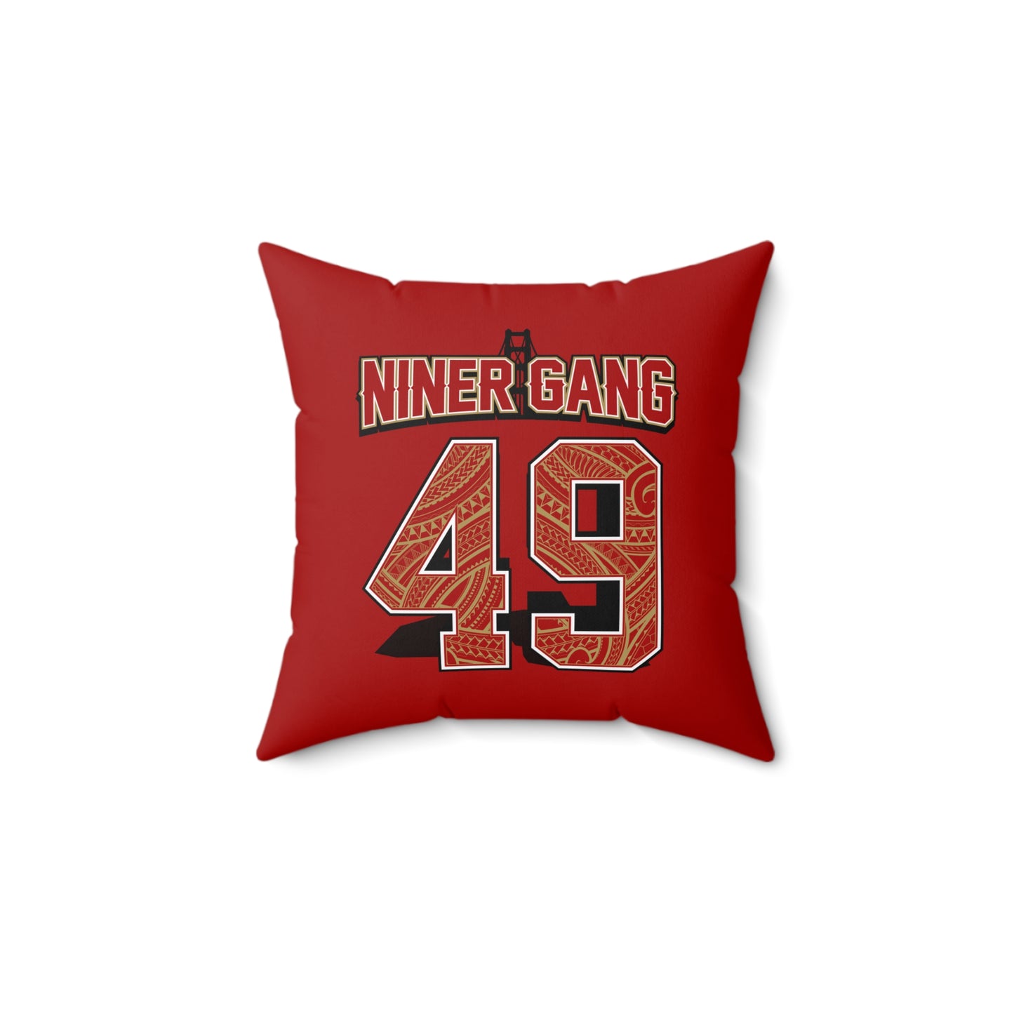 NinerGang Faux Suede Square Pillow Niner Gang Faux Suede Pillow Niners