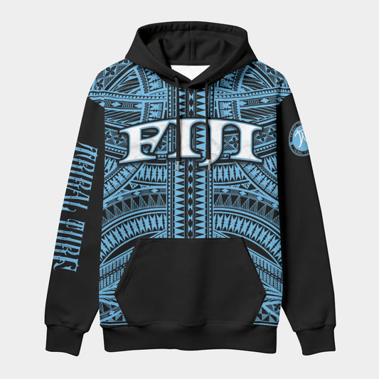 Fiji Pullover Hoodie AOP Custom Black