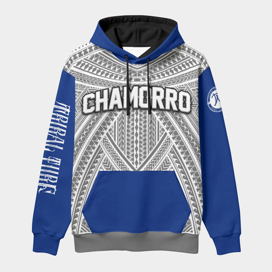 Chamorro Pullover Hoodie AOP Custom Blue