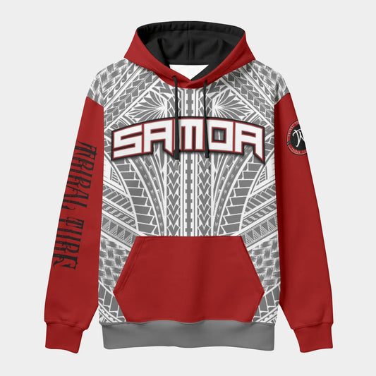 Samoa Pullover Hoodie AOP Custom Red