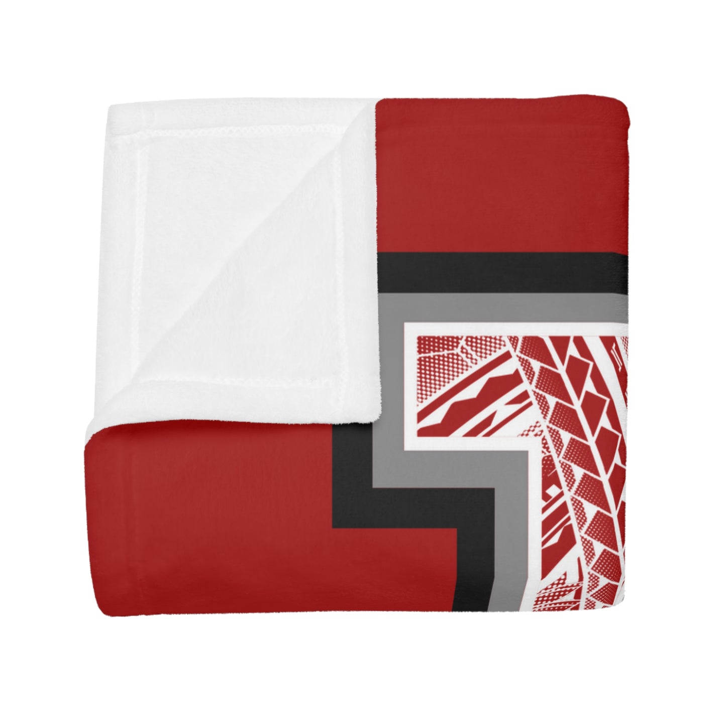 LA TRIBAL Plush Fleece Blanket, Red City of Angels, LA Tribal