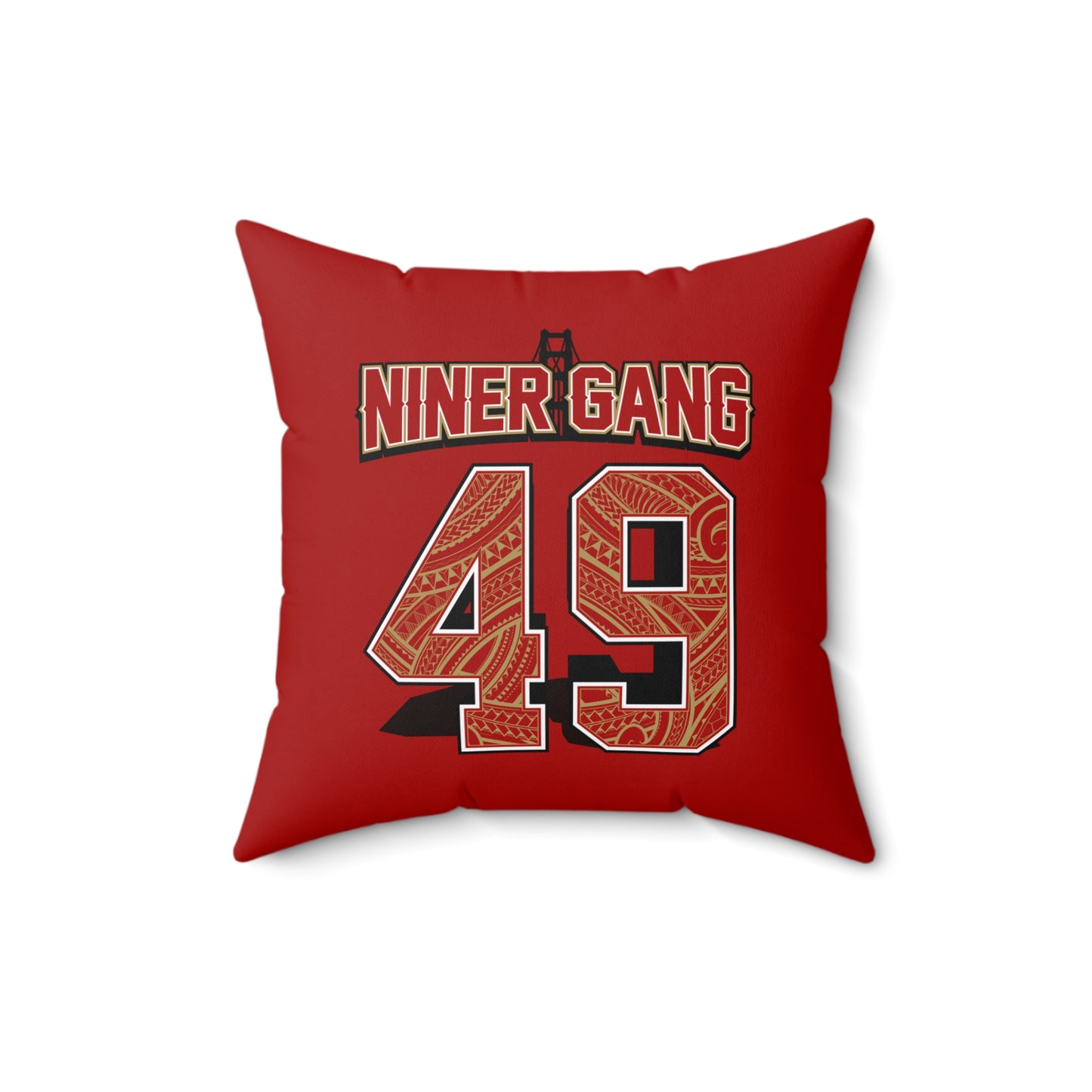 NinerGang Faux Suede Square Pillow Niner Gang Faux Suede Pillow Niners