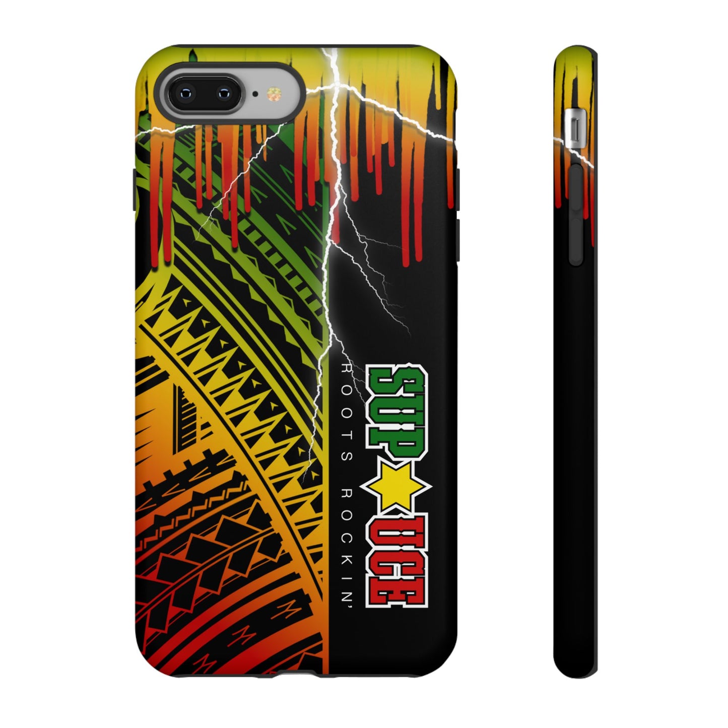 Tribal Turf Tough Cases: Vibrant Rasta-Inspired Phone Case