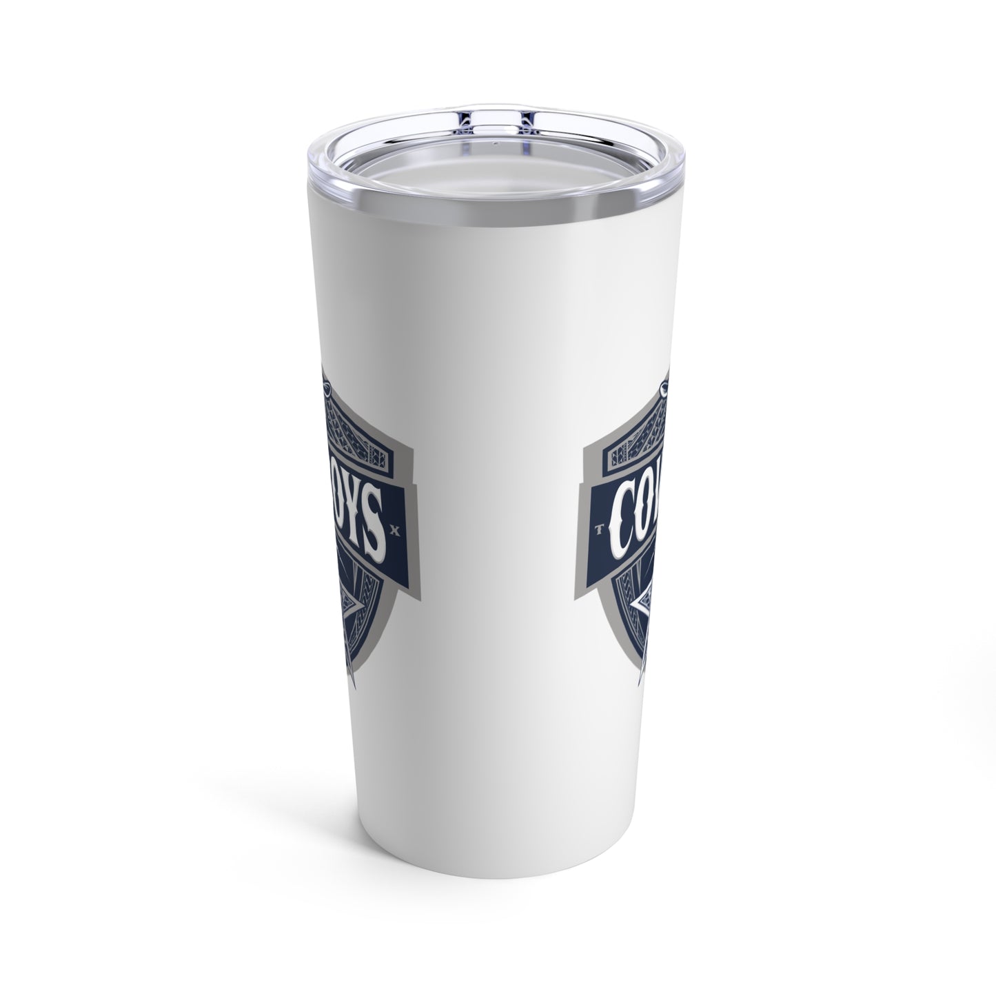 COWBOYS TRIBAL STAR Tumbler 20oz, White