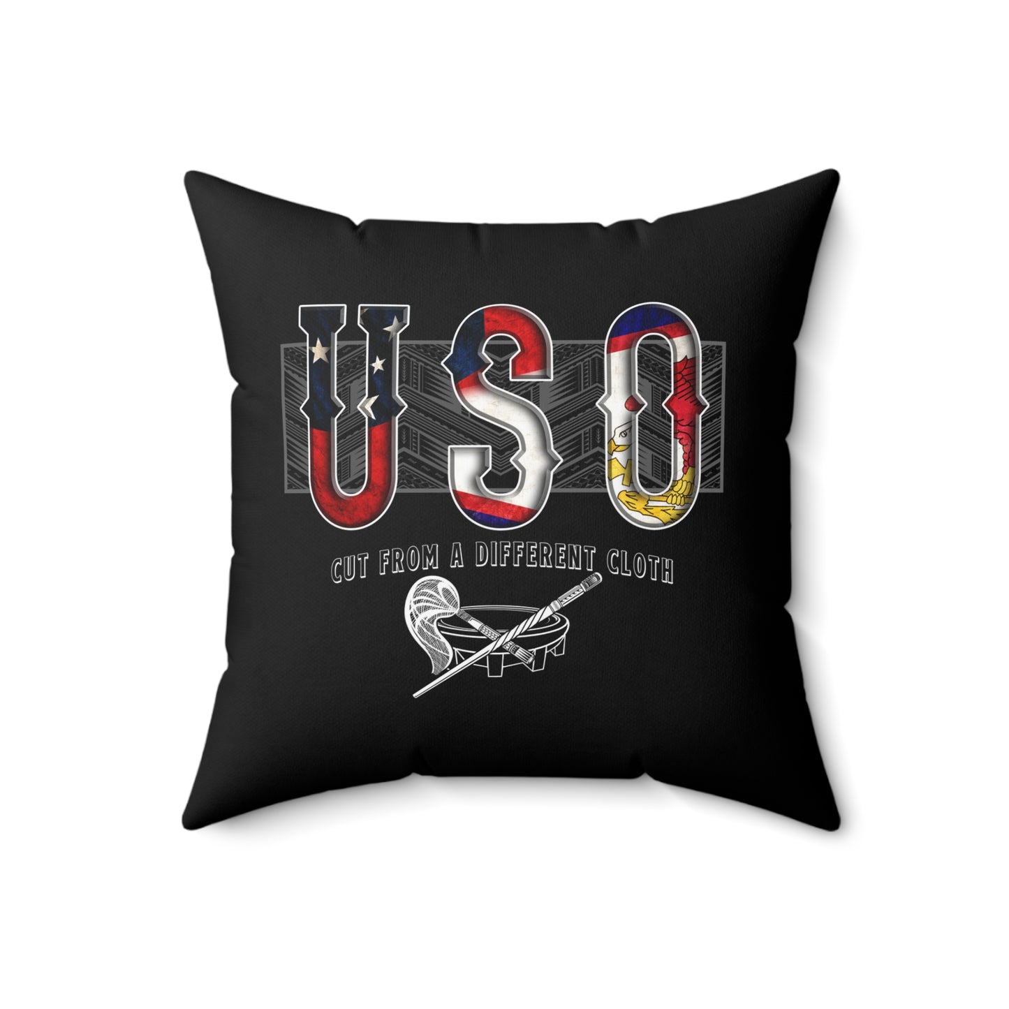 USO Faux Suede Square Pillow USO Samoa Tribal Pillow Faux Suede