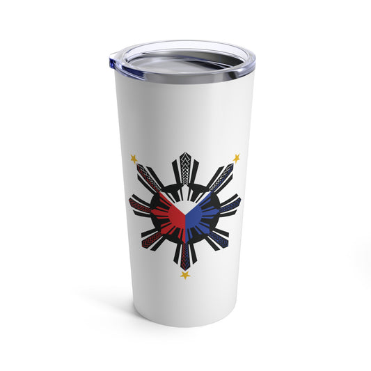 FILIPINO TRIBAL Tumbler 20oz, White