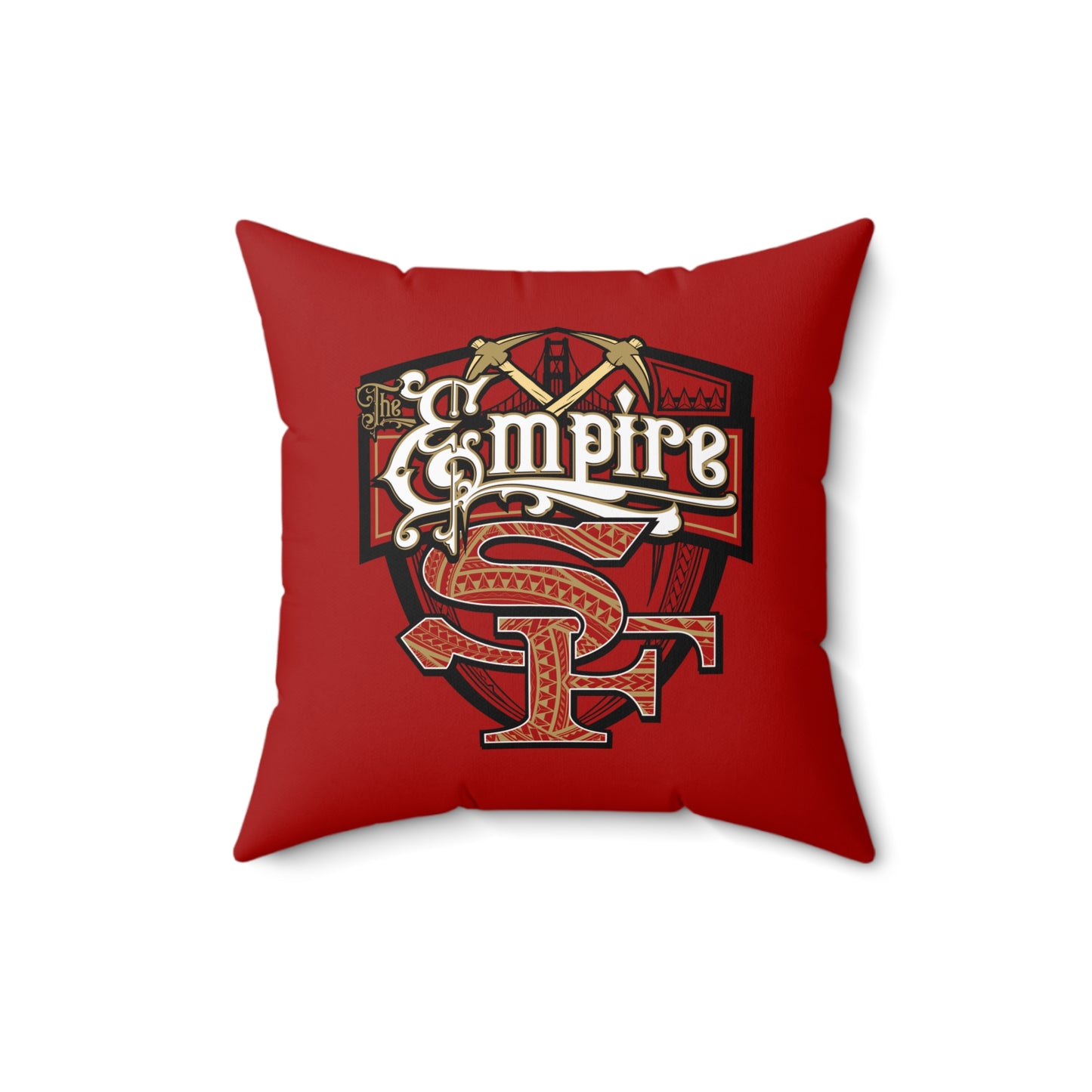 The Empire Faux Suede Square Pillow Niner Empire Tribal Faux Suede Pillow