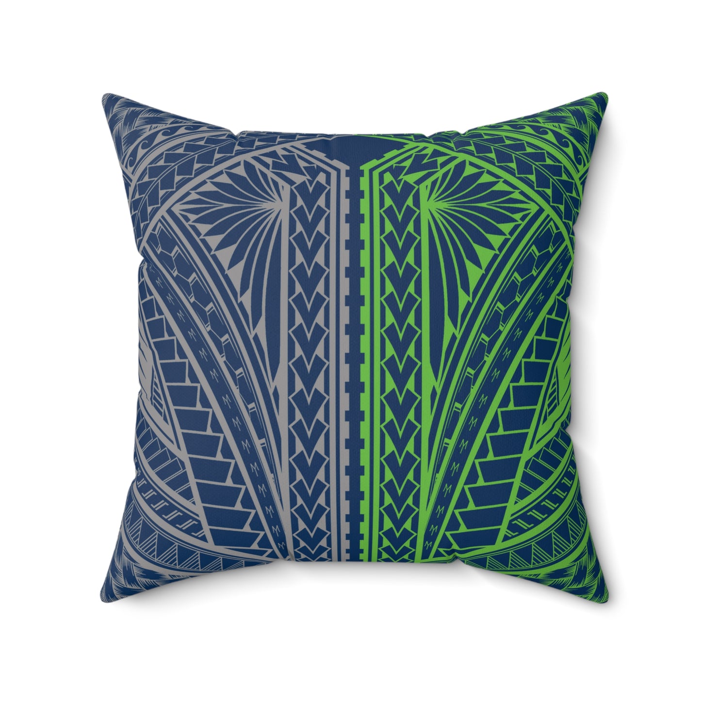 THE HAWKS Faux Suede Square Pillow Seahawks Tribal Faux Suede Pillow