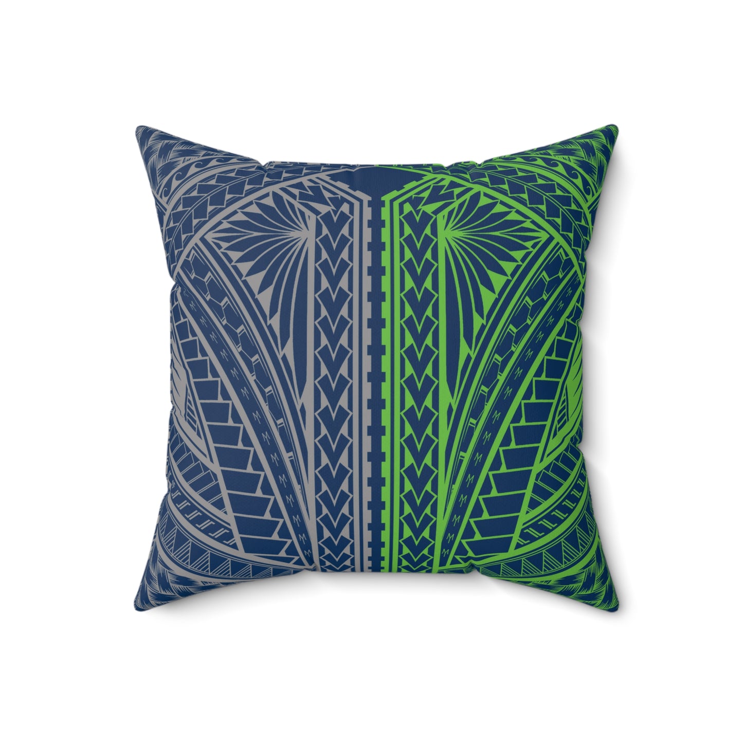 THE HAWKS Faux Suede Square Pillow Seahawks Tribal Faux Suede Pillow