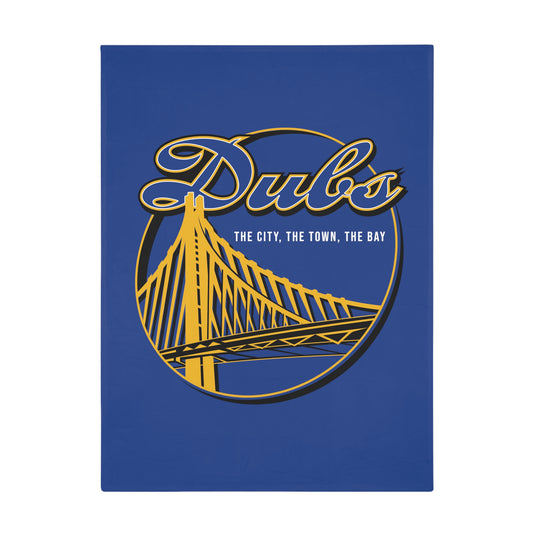 DUBS Plush Fleece Blanket, Blue