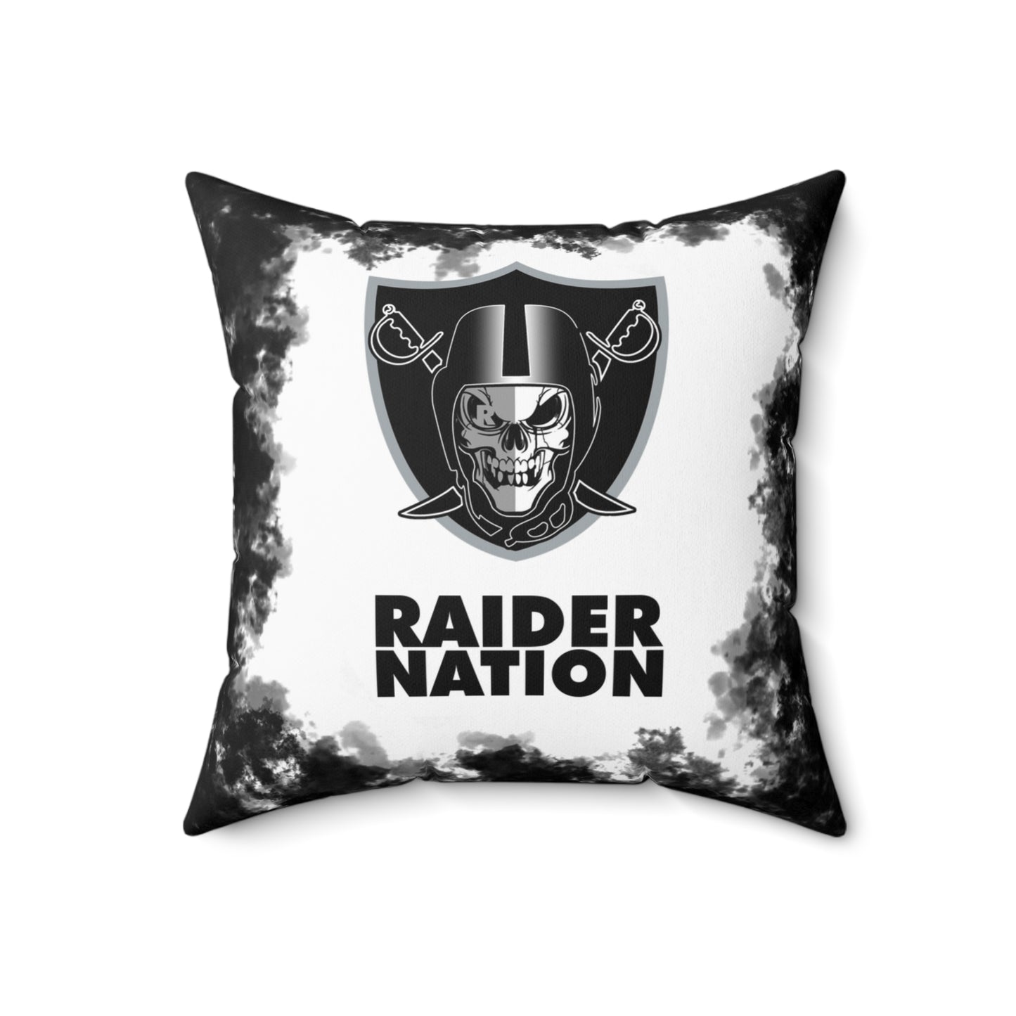 Raider Nation Tribal Faux Suede Square Pillow Raiders Tribal, Fan Cave Gift