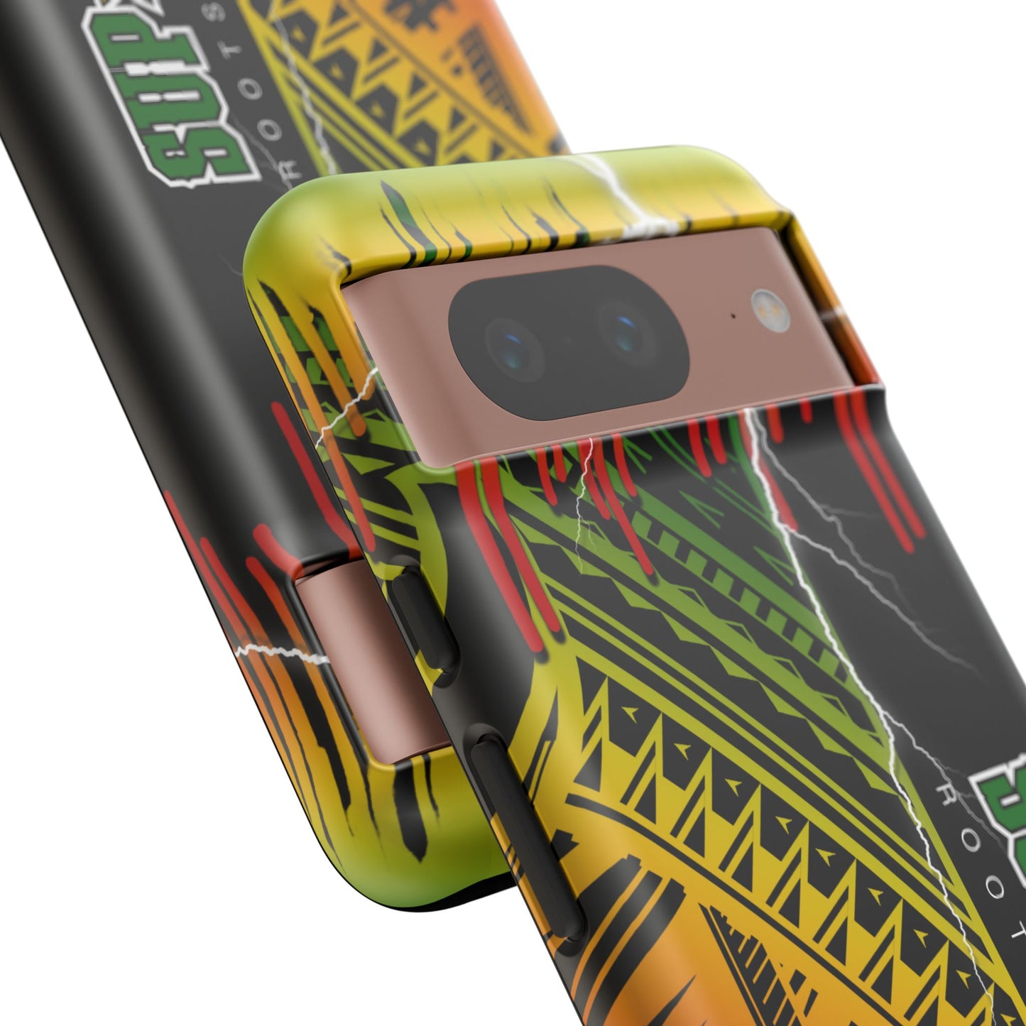 Tribal Turf Tough Cases: Vibrant Rasta-Inspired Phone Case