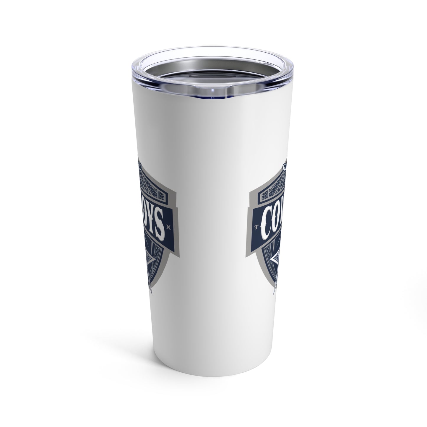 COWBOYS TRIBAL STAR Tumbler 20oz, White