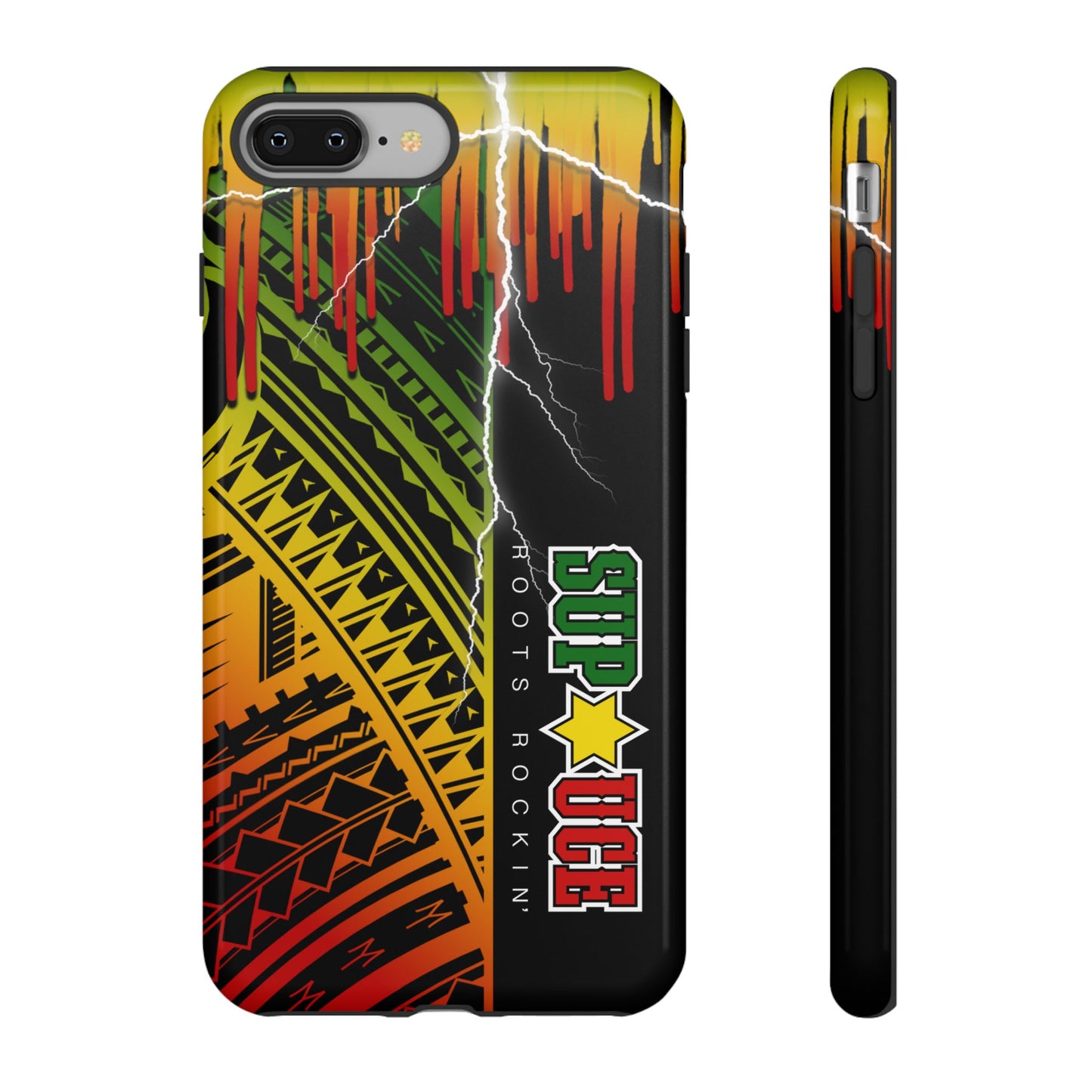 Tribal Turf Tough Cases: Vibrant Rasta-Inspired Phone Case