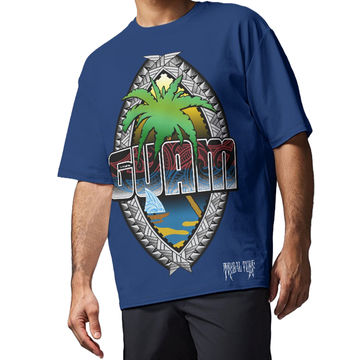 Guam Tribal Chamorro T-Shirt Tribal Turf Wear